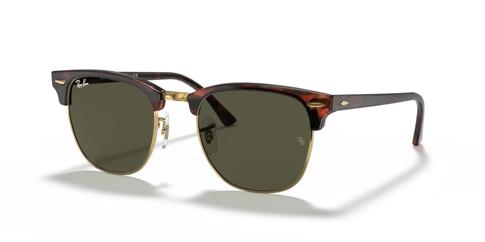 Ray-Ban Clubmaster 0RB3016 Sunglasses - Grey On Black - view 33